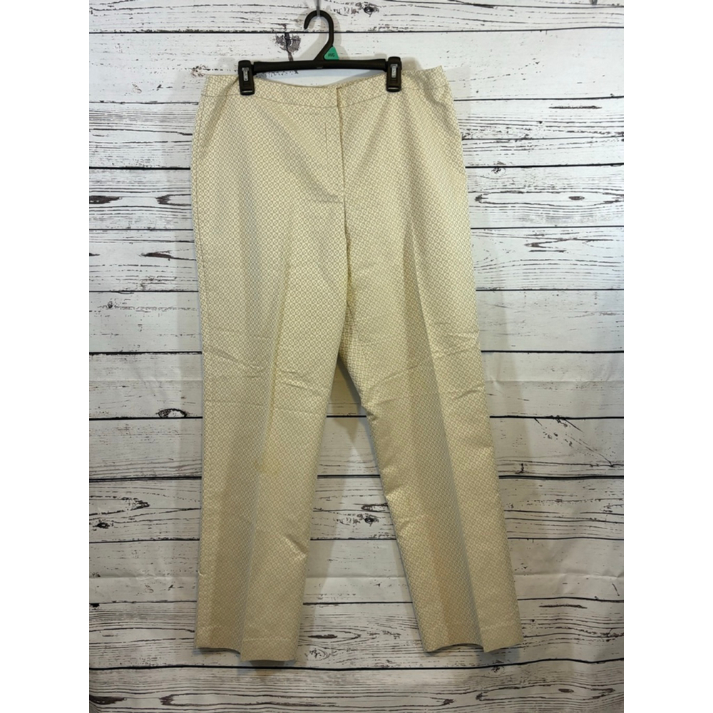 Women's Jones New York Beige Patterned Pants Size 16